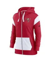 Women's Nike Red, White Tampa Bay Buccaneers Monaco Full-Zip Hoodie