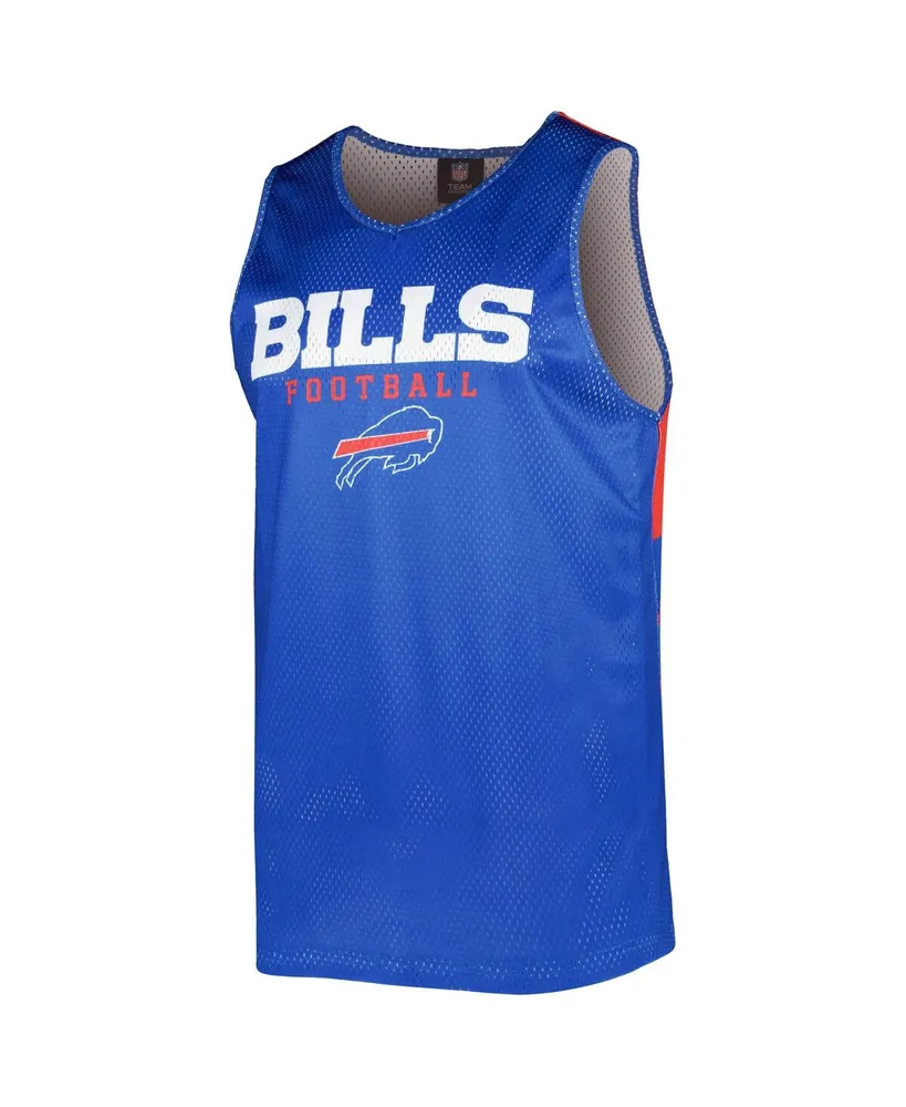 Men's Foco Royal Buffalo Bills Colorblock Mesh V-Neck and Shorts Set