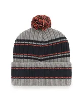 Men's '47 Brand Graphite Denver Broncos Rexford Cuffed Knit Hat With Pom