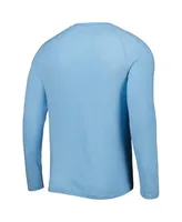 Men's Concepts Sport Light Blue Tampa Bay Rays Inertia Raglan Long Sleeve Henley T-shirt