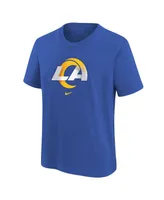 Big Boys Nike Royal Los Angeles Rams Logo T-shirt