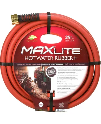 Swan Products Swan Watering Co. Element MAXLite Hot Water Rubber Hose 5 8” x 25 Red