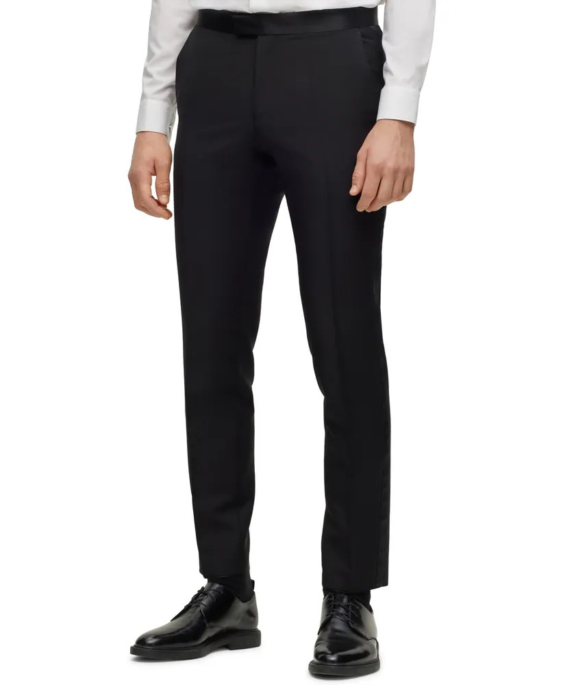 Boss by Hugo Boss Men's Slim-Fit Tuxedo Wool Mohair Suit, 2 Piece Suit