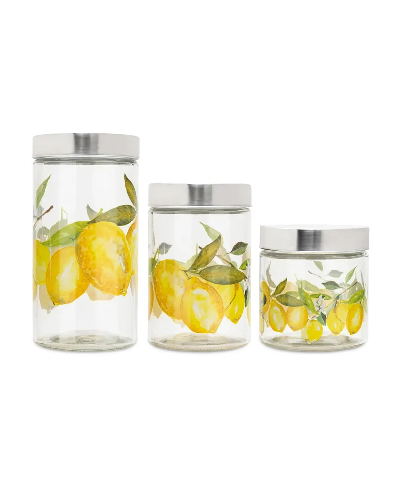 Oggi Canisters & Spice Jars, Glass 8 Piece Set - Macy's