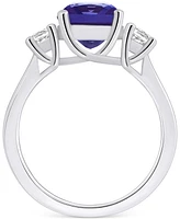 Tanzanite (2-1/3 ct. t.w.) & Diamond (1/3 Cushion Ring 14k Gold