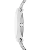 Skagen Women's Grenen Lille Solar-Powered Three Hand Silver-Tone Stainless Steel Watch, 26mm