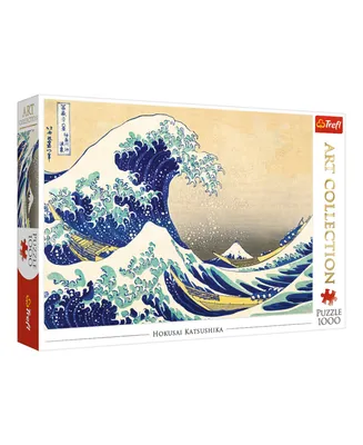 Trefl Red Art Collection 1000 Piece Puzzle- The Great Wave of Kanagawa or Bridgeman
