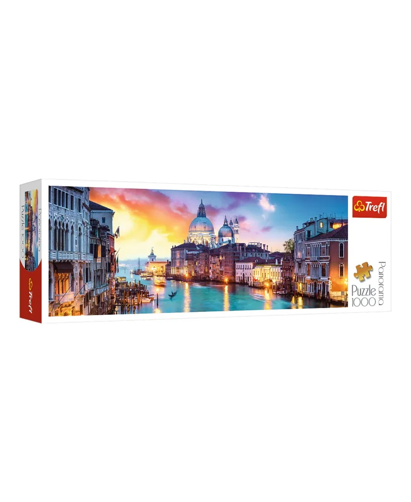 Trefl Red Panorama 1000 Piece Puzzle- Canal Grande, Venice or Fotolia