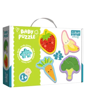Trefl Baby Classic Puzzle- Vegetables and Fruits 8 Piece - 4 in 1 Set