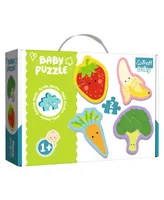 Trefl Baby Classic Puzzle- Vegetables and Fruits 8 Piece - 4 in 1 Set