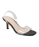 French Connection Women's Tia Slingback Lucite Sandals