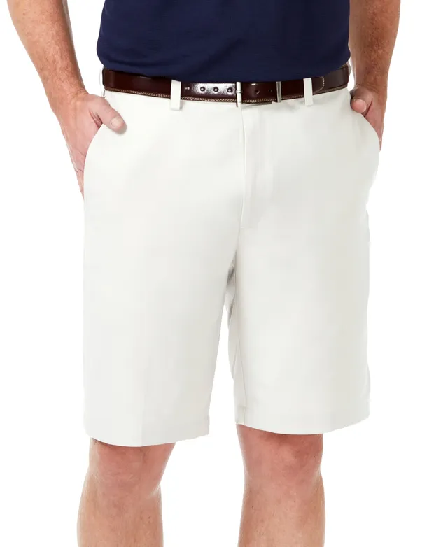 Haggar Men's Cool 18 Pro Flat Front Classic-Fit 9.5 Shorts