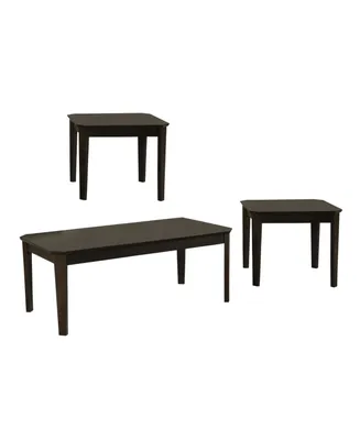 Coaster Home Furnishings Home Furnishings 3-Piece Asian Hardwood and Medium Density Fiberboard Occasional Table Set
