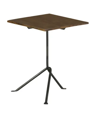 Coaster Home Furnishings 20" Mango Wood Square Accent Table with Tripod Legs