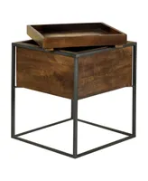Coaster Home Furnishings Square Accent Table with Removable Top Tray