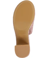 Journee Collection Women's Enyya Canvas Platform Sandals