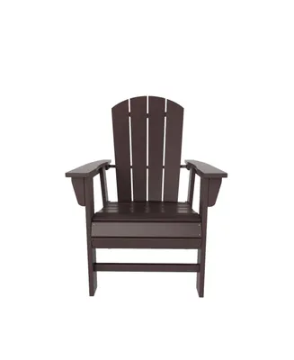 WestinTrends Outdoor Patio Adirondack Dining Chair Weather Resistant