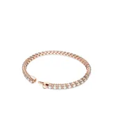 Swarovski Crystal Round Cut Matrix Tennis Bracelet