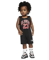 Jordan Baby Boys & Girls Sleeveless Mesh Jersey Dna Romper