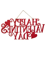 Glitzhome 24" L Metal "Happy Valentine'S Day" Wall Decor