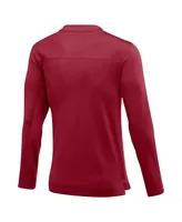 Men's Nike Crimson Alabama Tide Game Day Sideline Performance Long Sleeve T-shirt