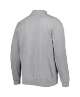 Men's Colosseum Heathered Gray Texas Longhorns Tortugas Quarter-Zip Sweatshirt