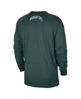 Men's Nike Green Michigan State Spartans Basketball Spotlight Performance Raglan T-shirt