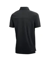 Men's Nike Heathered Black Iowa Hawkeyes 2022 Coach Performance Polo Shirt