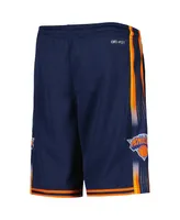 Big Boys and Girls Jordan Navy New York Knicks Statement Edition Swingman Performance Shorts