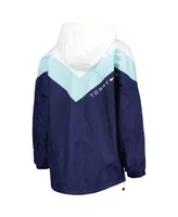 Women's Tommy Hilfiger Blue, Deep Sea Blue Seattle Kraken Staci Half-Zip Windbreaker Jacket