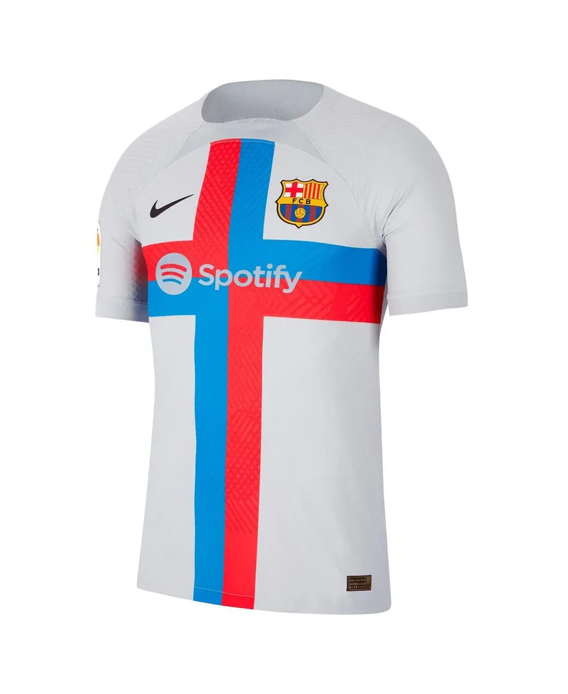 Men's Nike Gray Barcelona 2022/23 Third Vapor Match Authentic Blank Jersey