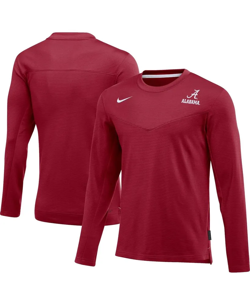 Men's Nike Crimson Alabama Tide Game Day Sideline Performance Long Sleeve T-shirt