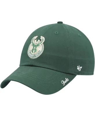 Women's '47 Brand Hunter Green Milwaukee Bucks Miata Clean Up Logo Adjustable Hat