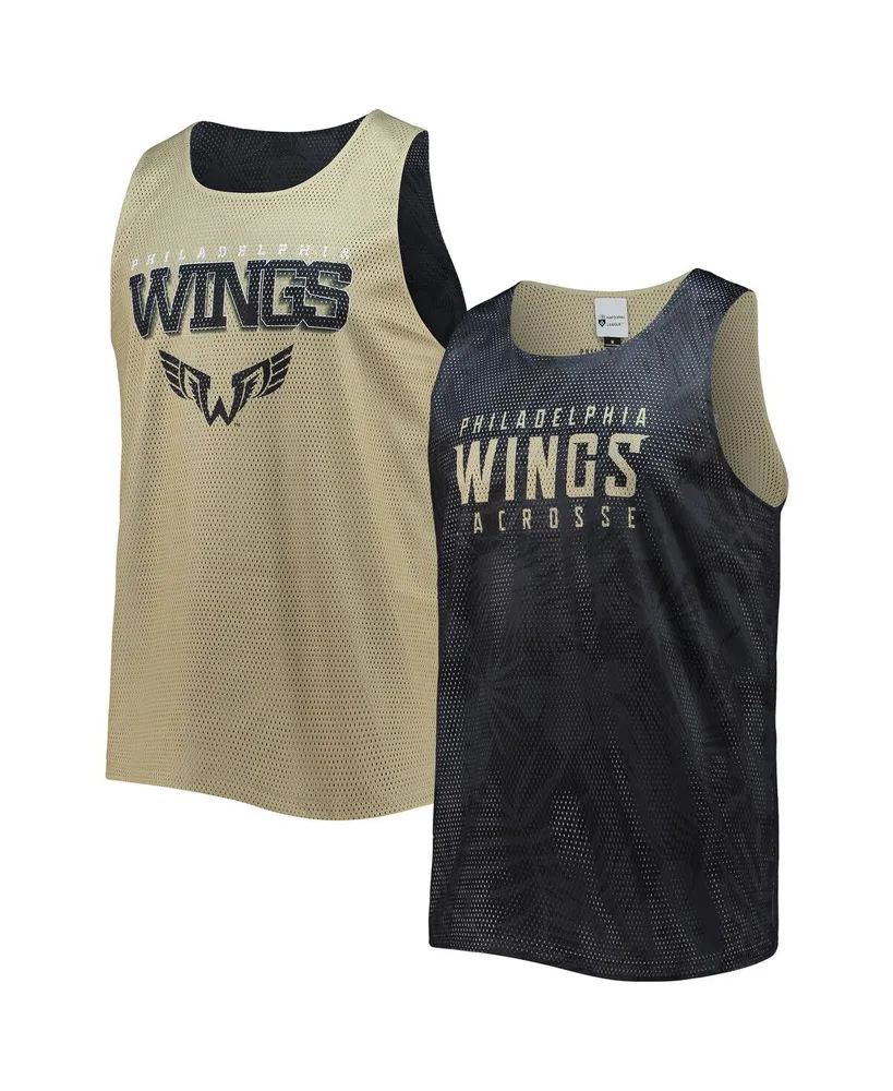 Men's Foco Black, Gold Philadelphia Wings Reversible Mesh Tank Top