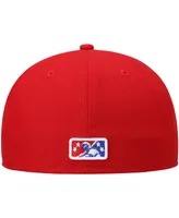 Men's New Era Red Stockton Ports Authentic Collection Team Home 59FIFTY Fitted Hat