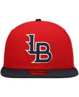 Men's New Era Red Louisville Bats Authentic Collection Team Home 59FIFTY Fitted Hat