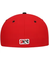 Men's New Era Red Erie SeaWolves Authentic Collection Team Alternate 59FIFTY Fitted Hat