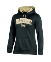 Women's Champion Black Wake Forest Demon Deacons Arch Logo 2.0 Pullover Hoodie