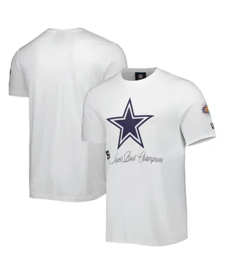 Men's New Era White Dallas Cowboys 5x Super Bowl Champions T-shirt