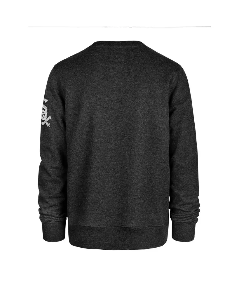 Men's '47 Brand Black Chicago White Sox Bypass Tribeca Pullover Sweatshirt