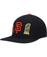 Men's Pro Standard Black San Francisco Giants Double City Pink Undervisor Snapback Hat