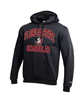 Men's Champion Black Florida State Seminoles High Motor Pullover Hoodie