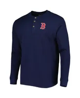 Men's Dunbrooke Boston Red Sox Navy Maverick Long Sleeve T-shirt