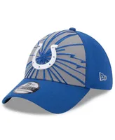 Men's New Era Gray, Royal Indianapolis Colts Shattered 39THIRTY Flex Hat