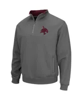 Men's Colosseum Charcoal Texas State Bobcats Tortugas Logo Quarter-Zip Jacket
