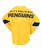 Women's Fanatics Gold Pittsburgh Penguins Jersey Long Sleeve T-shirt