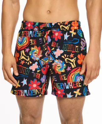 Puma Men's Pride 5-1/2" Swim Shorts