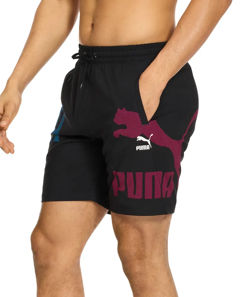 Puma Men's Logo Print 7" Swim Shorts
