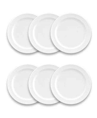 TarHong Melamine Edge Matte Salad Plates, Set of 6