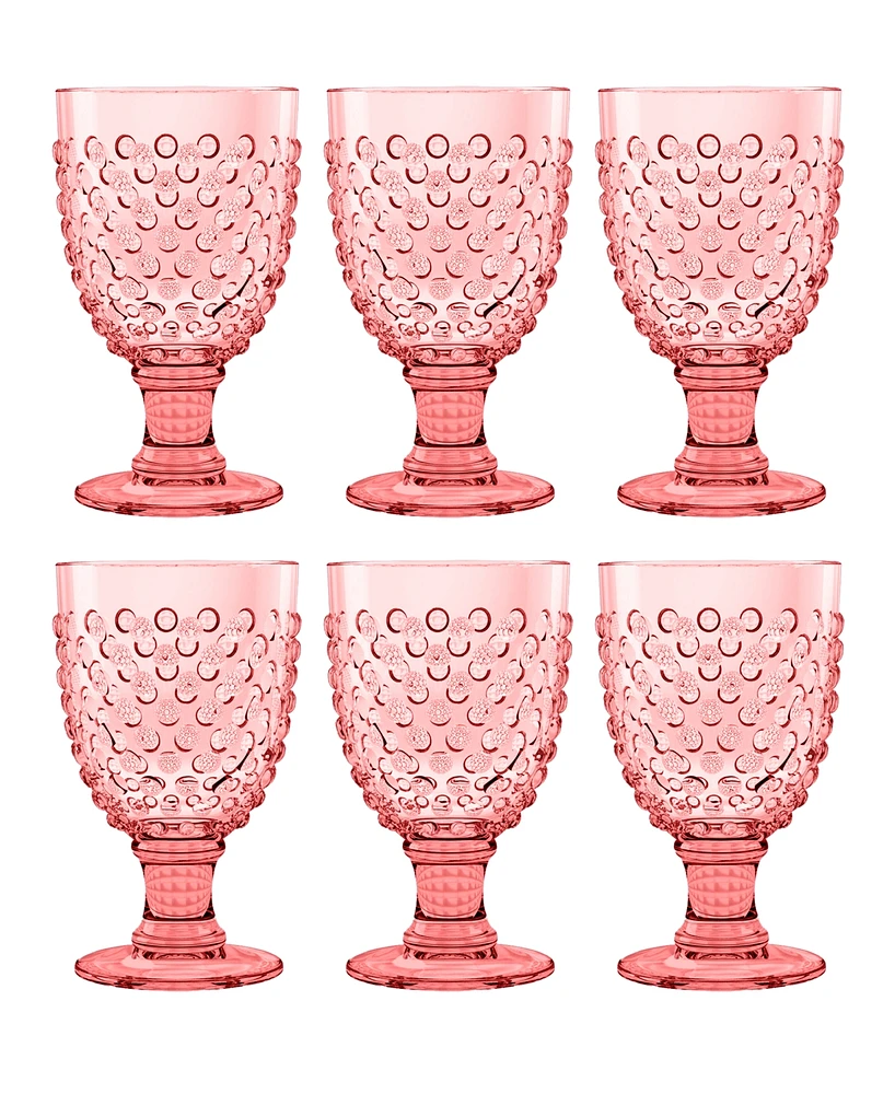 TarHong Hobnail Goblet Set of 6